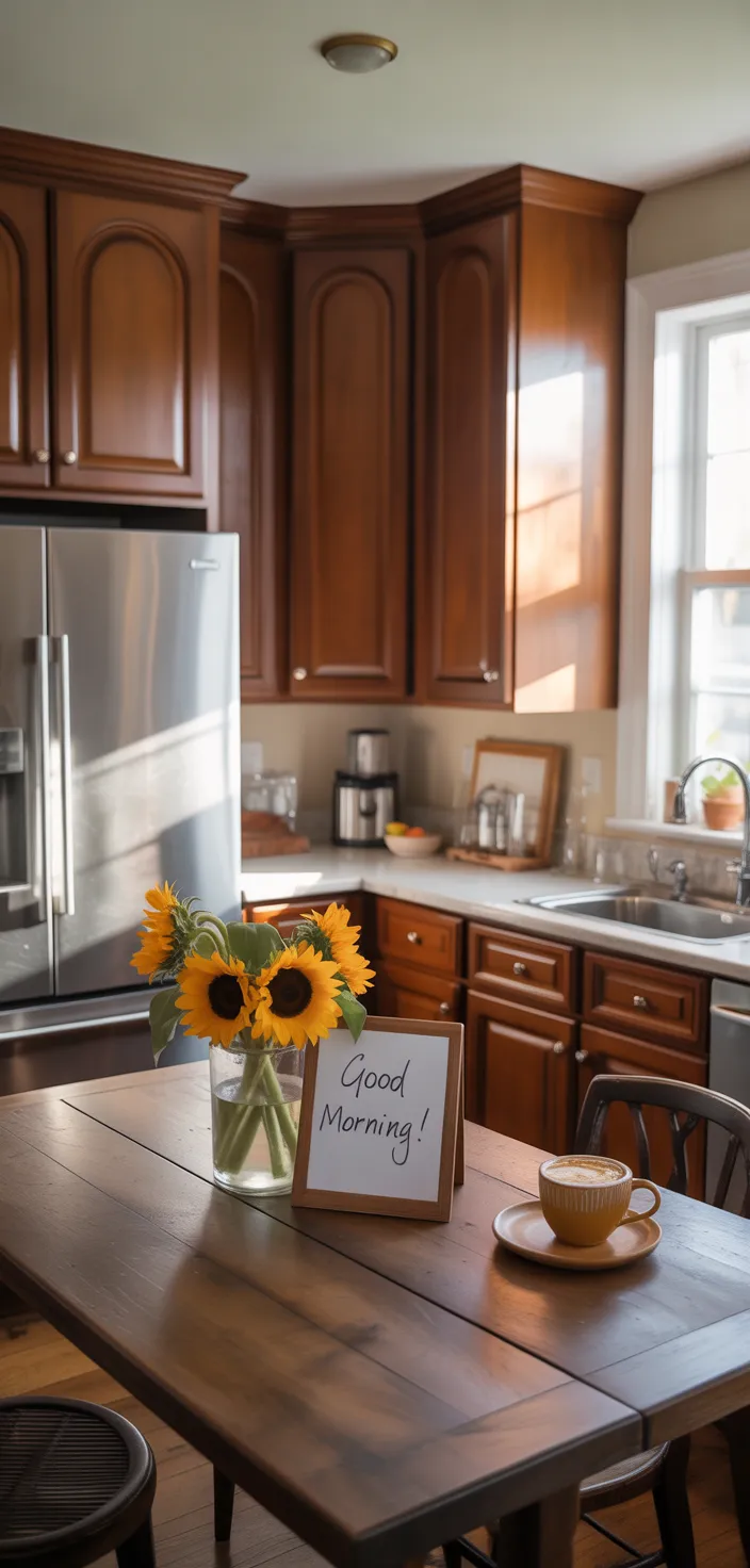 10. Chestnut Brown Cabinets