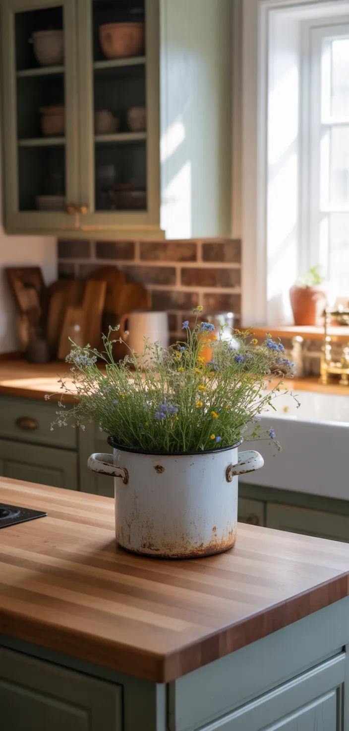 10. Rustic Greige Cabinets