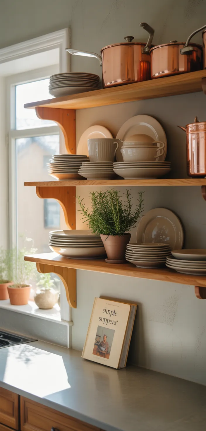 11. Open shelving