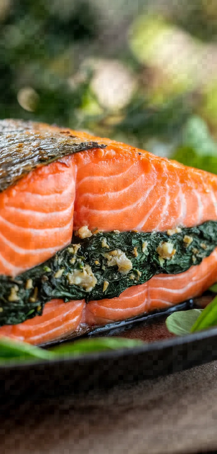 11. Spinach Stuffed Salmon