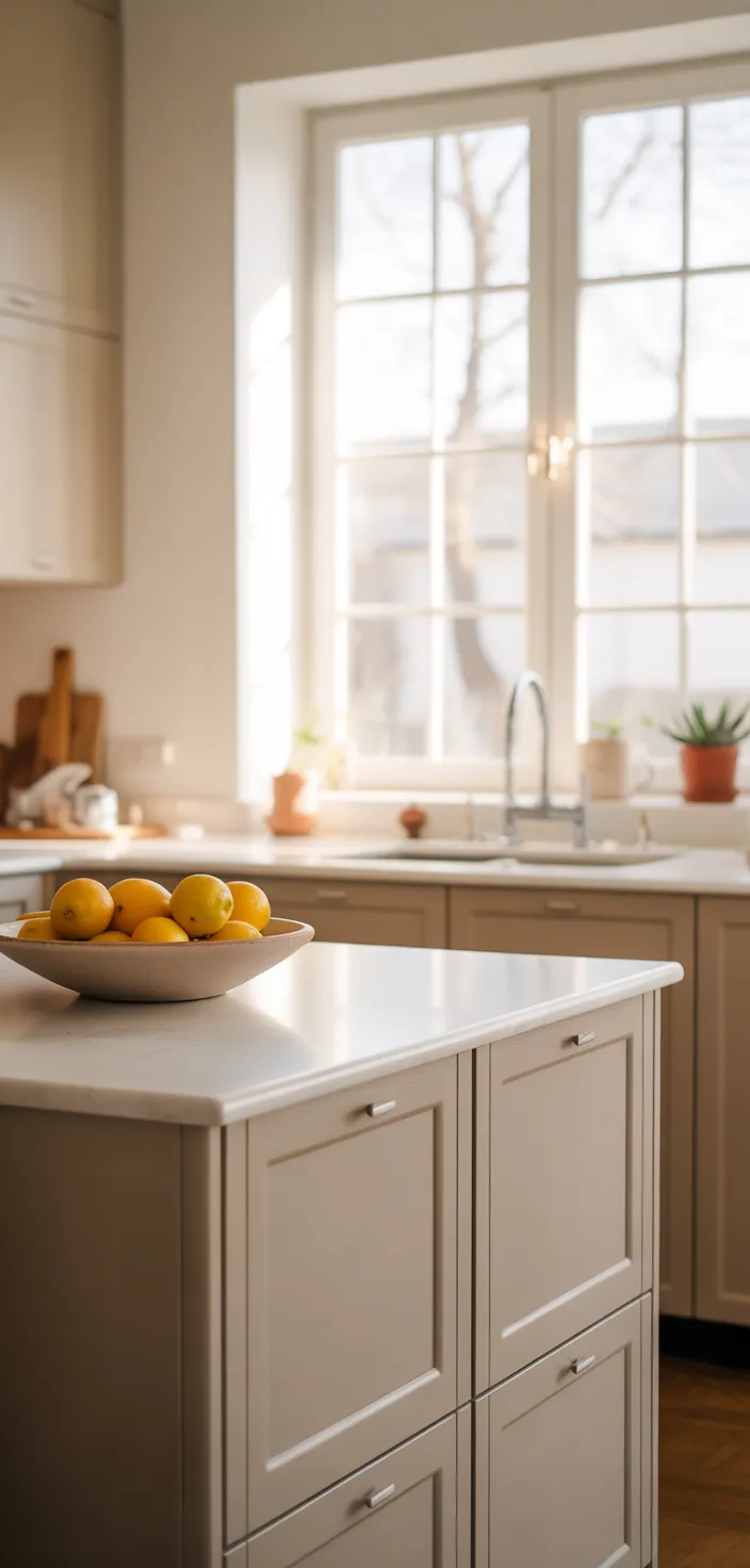 14. Scandinavian Greige Cabinets