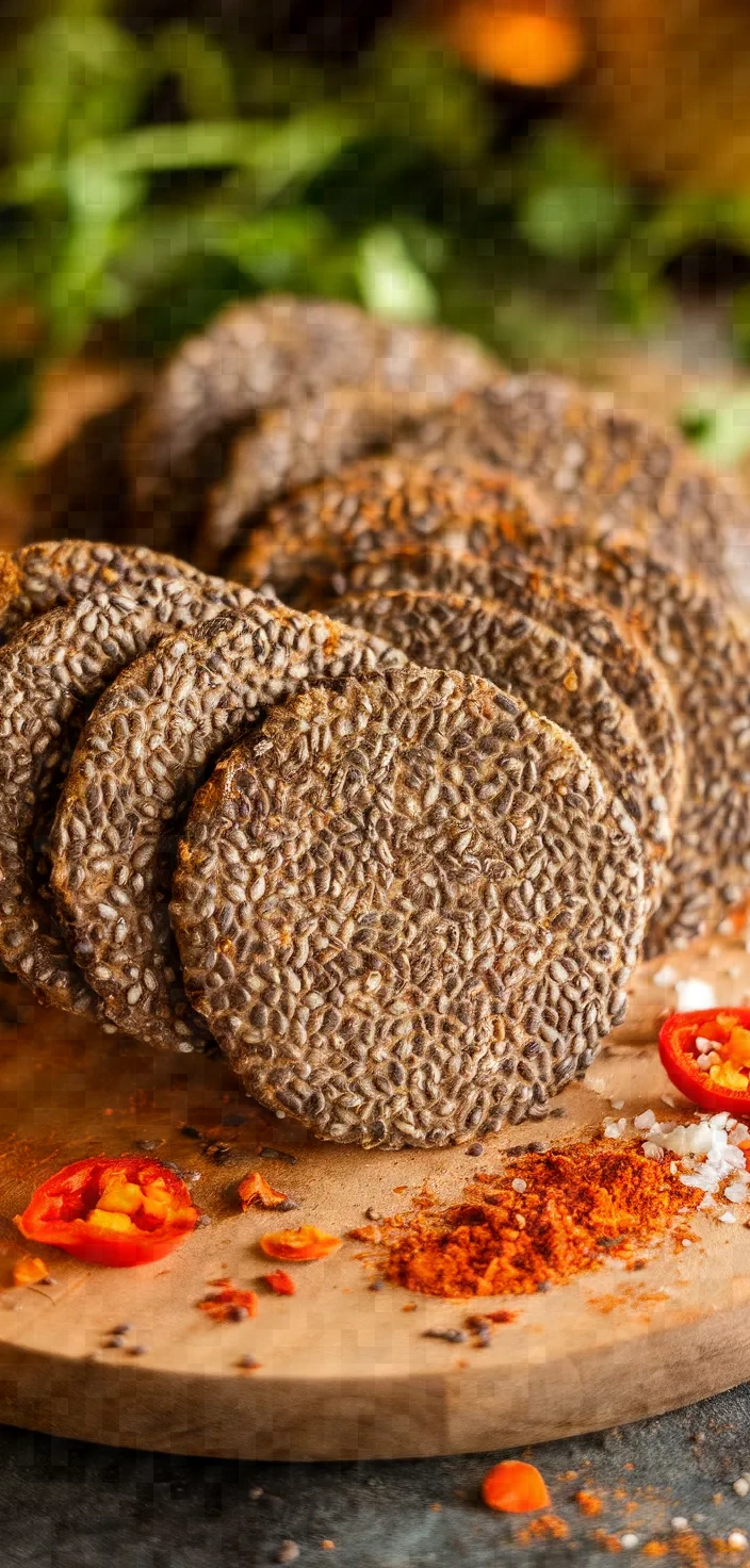 14. Spicy Chia Seed Crackers