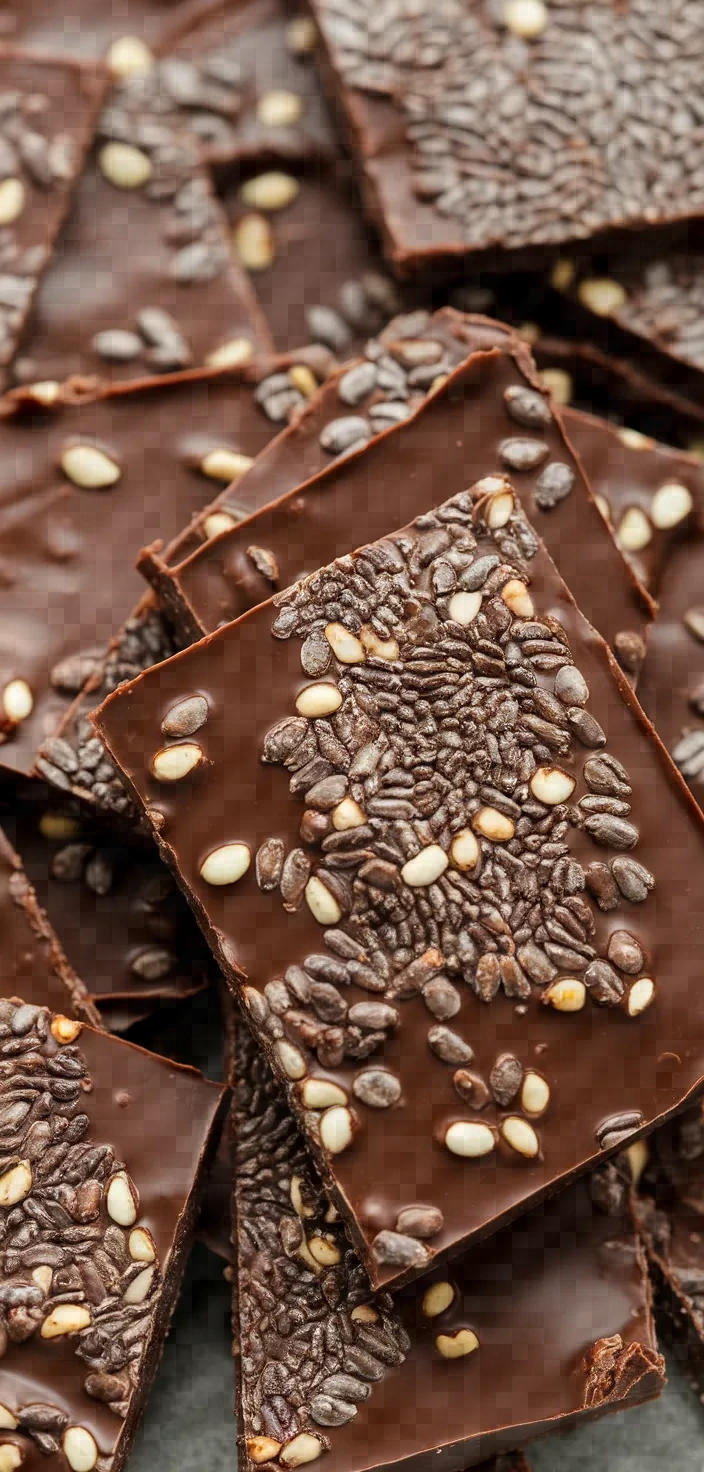 15. Chia Seed Chocolate Bark
