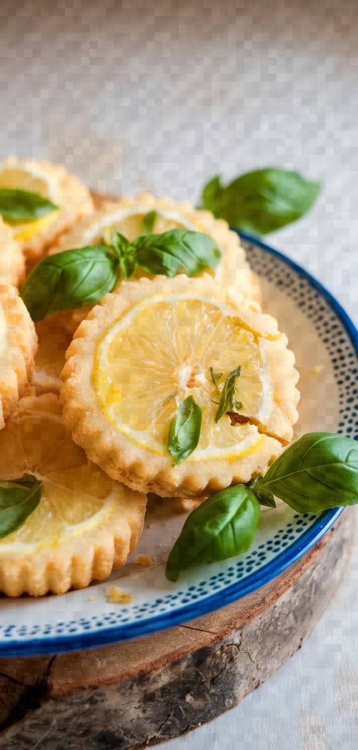 15. Lemon Basil Shortbread Cookies