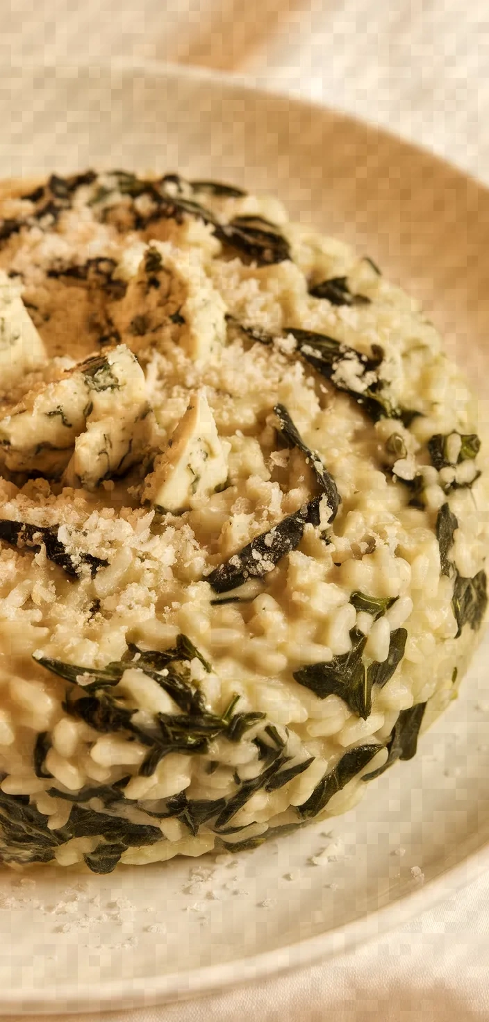 15. Spinach and Gorgonzola Risotto