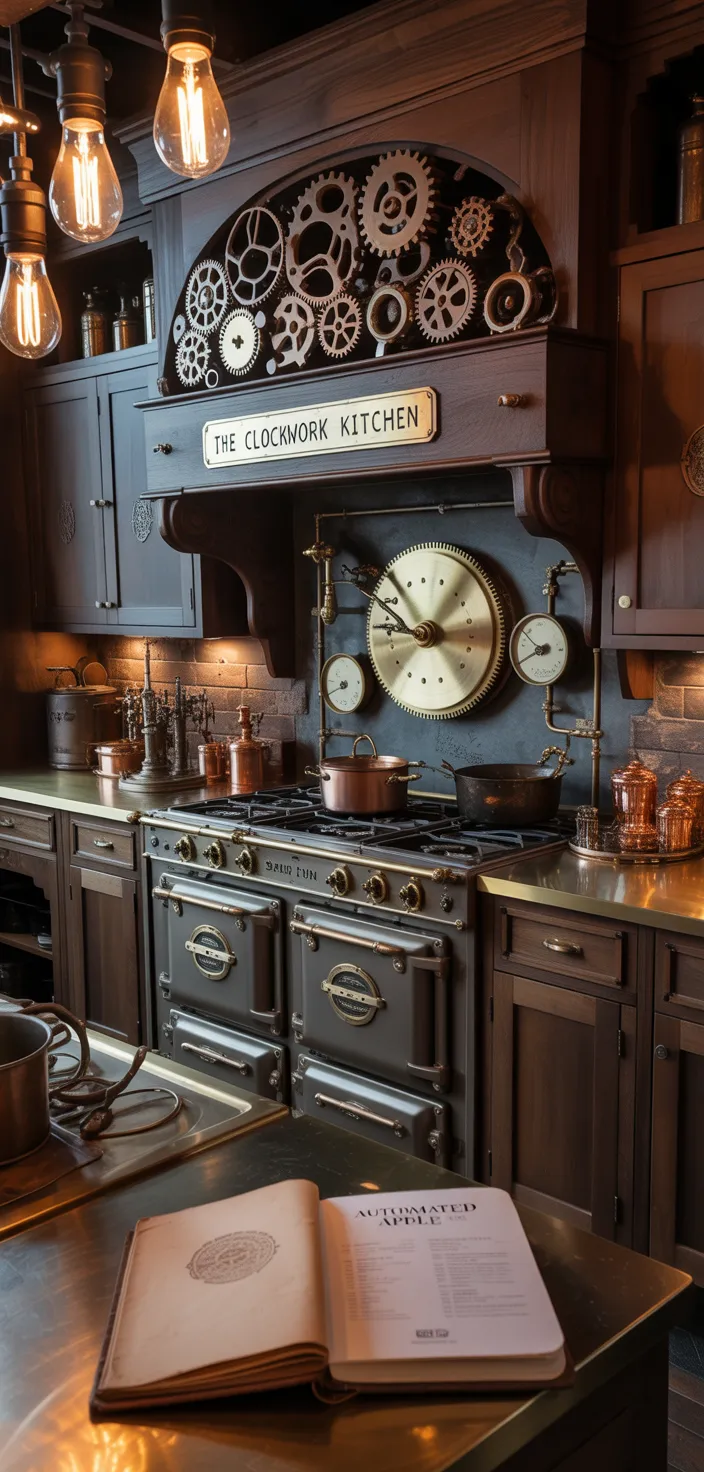 16. Steampunk Brown Cabinets