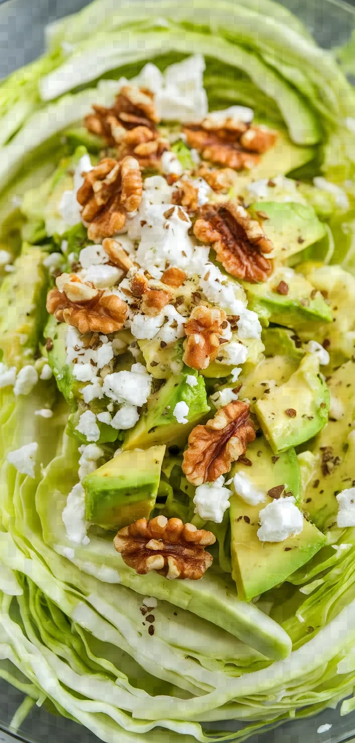 16. Cabbage and Avocado Salad