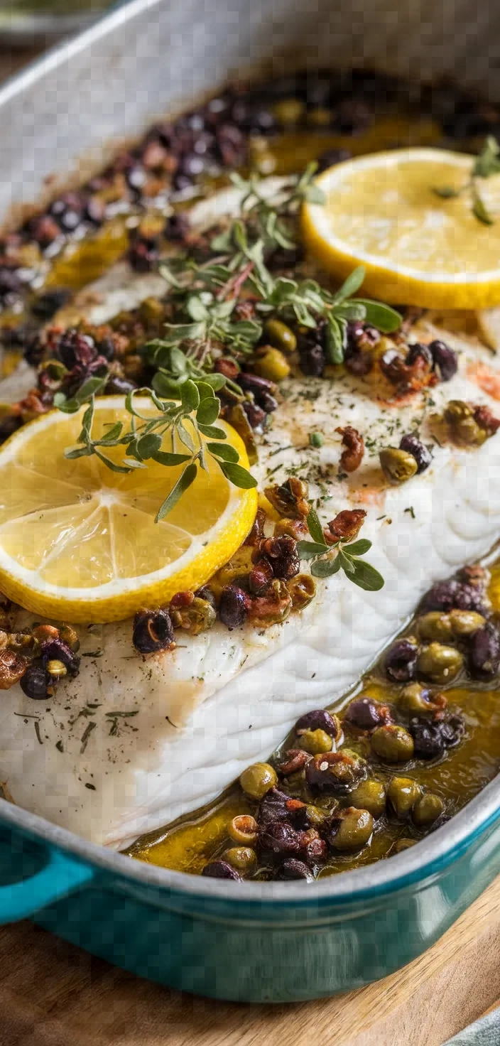 16. Cod with Olive Tapenade
