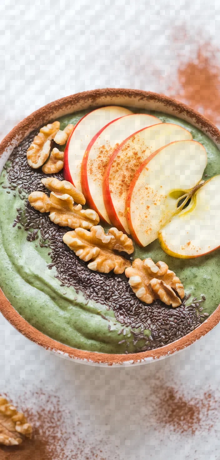 16. Spinach and Apple Smoothie Bowl