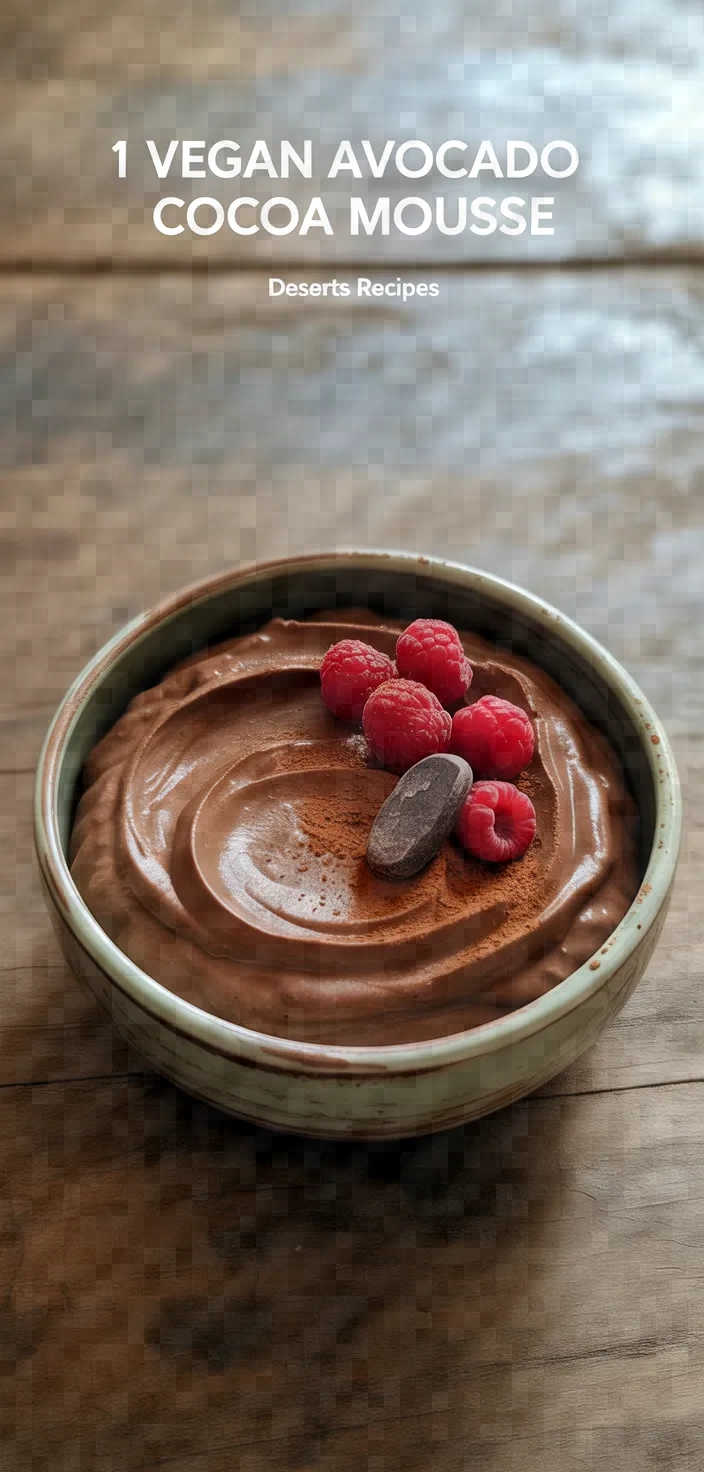 17. Vegan Avocado Cocoa Mousse
