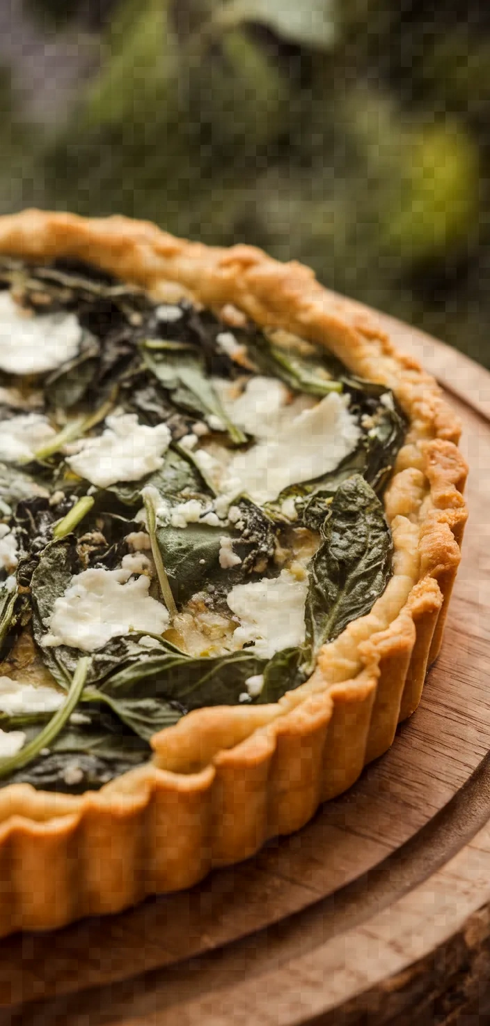 17. Spinach and Goat Cheese Tart