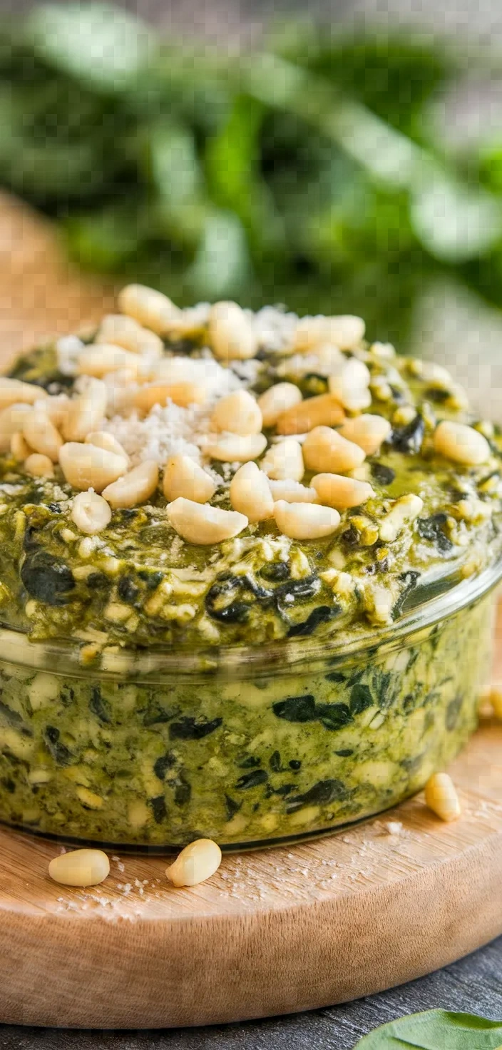 18. Spinach and Pine Nut Pesto