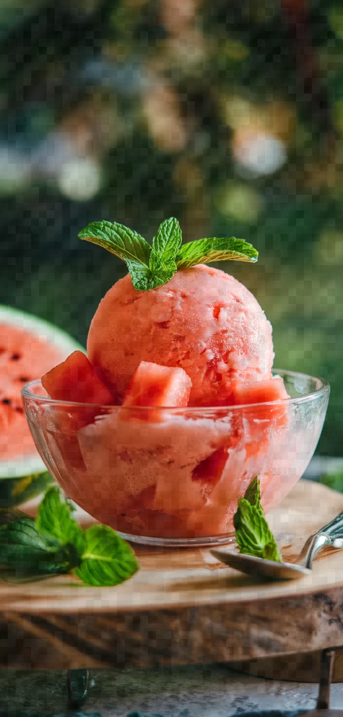 19. Watermelon Mint Sorbet