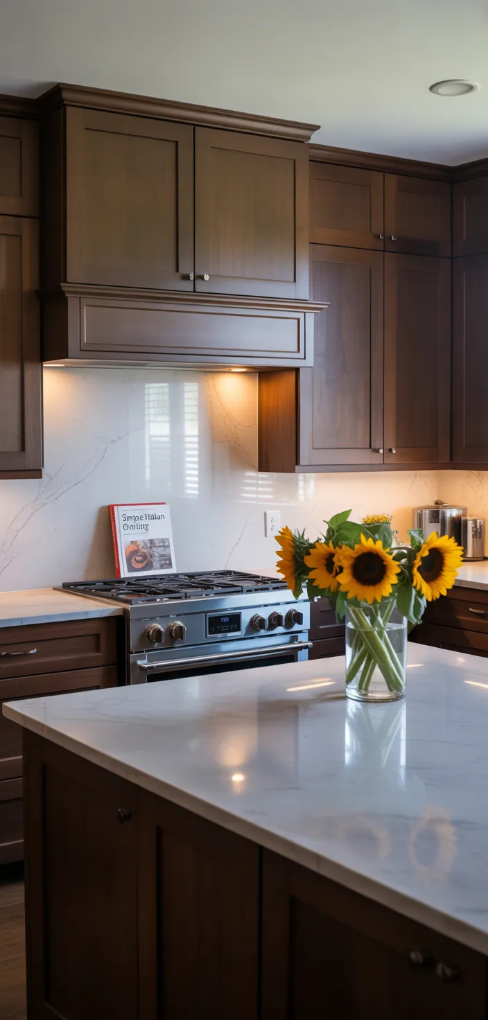 2. Espresso Brown Cabinets
