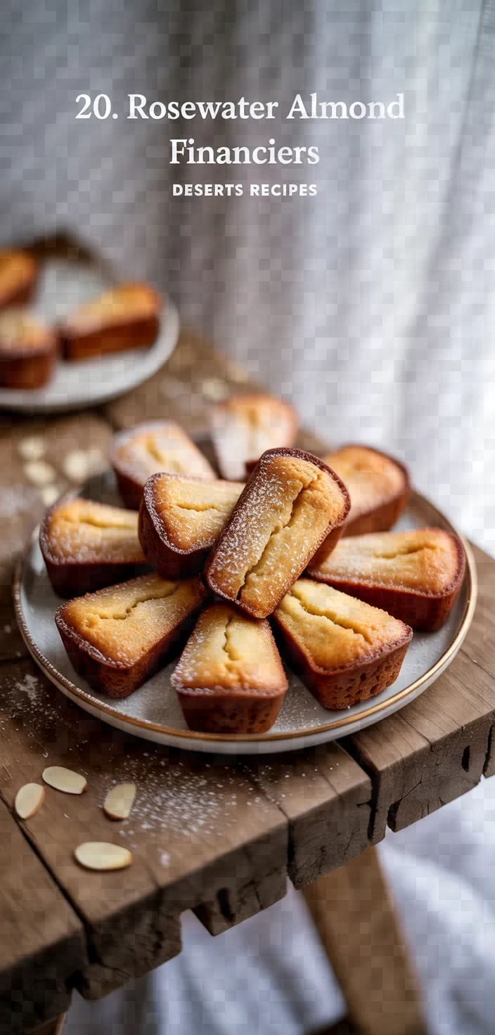 20. Rosewater Almond Financiers