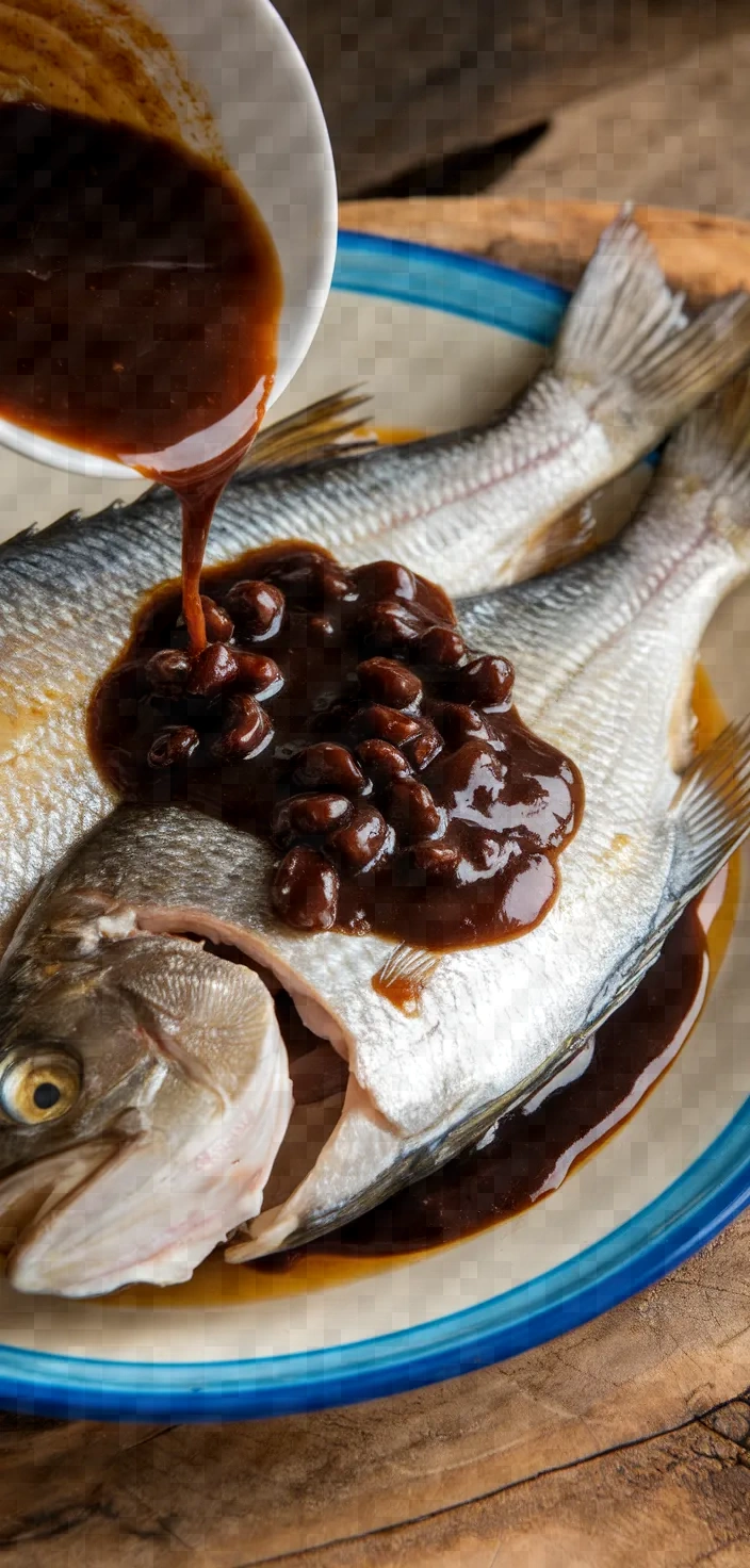 22. Steamed Fish with Black Bean Sauce