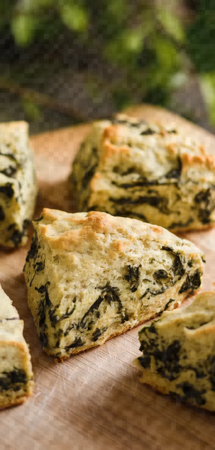 25. Spinach and Basil Scones