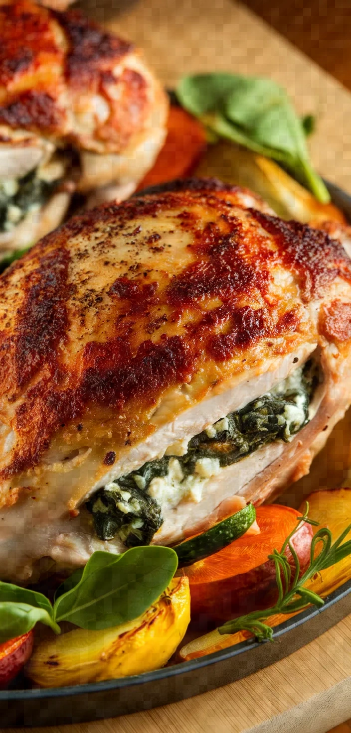 4. Spinach and Feta Stuffed Chicken