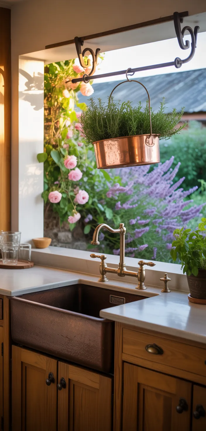 5. Rustic Oak Brown Cabinets