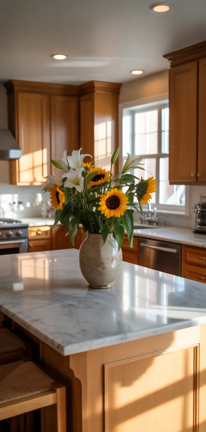 7. Maple Brown Cabinets