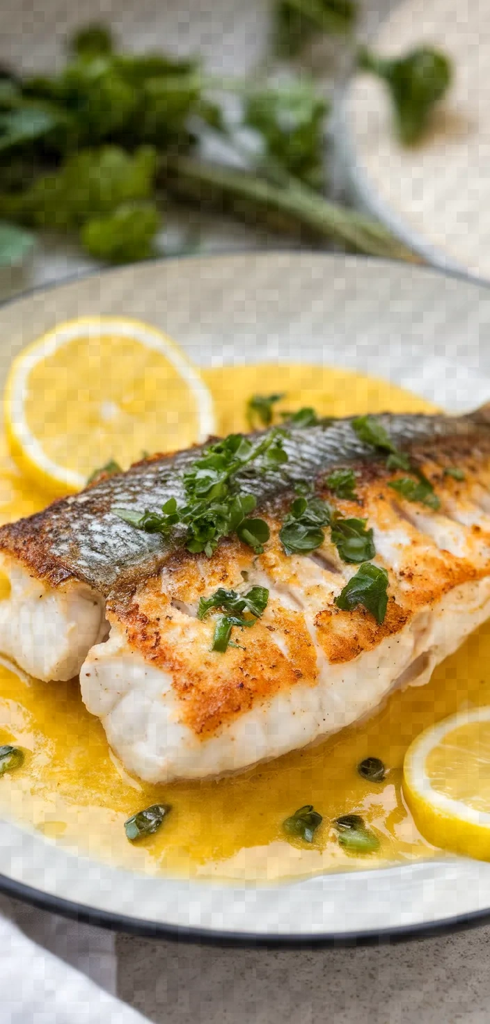 7. Pan-Seared Tilapia with Lemon Butter Sauce