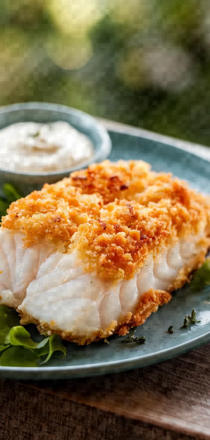 7. Panko-Crusted Cod with Tartar Sauce