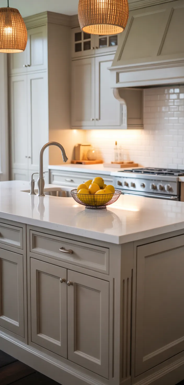 8. Traditional Greige Cabinets