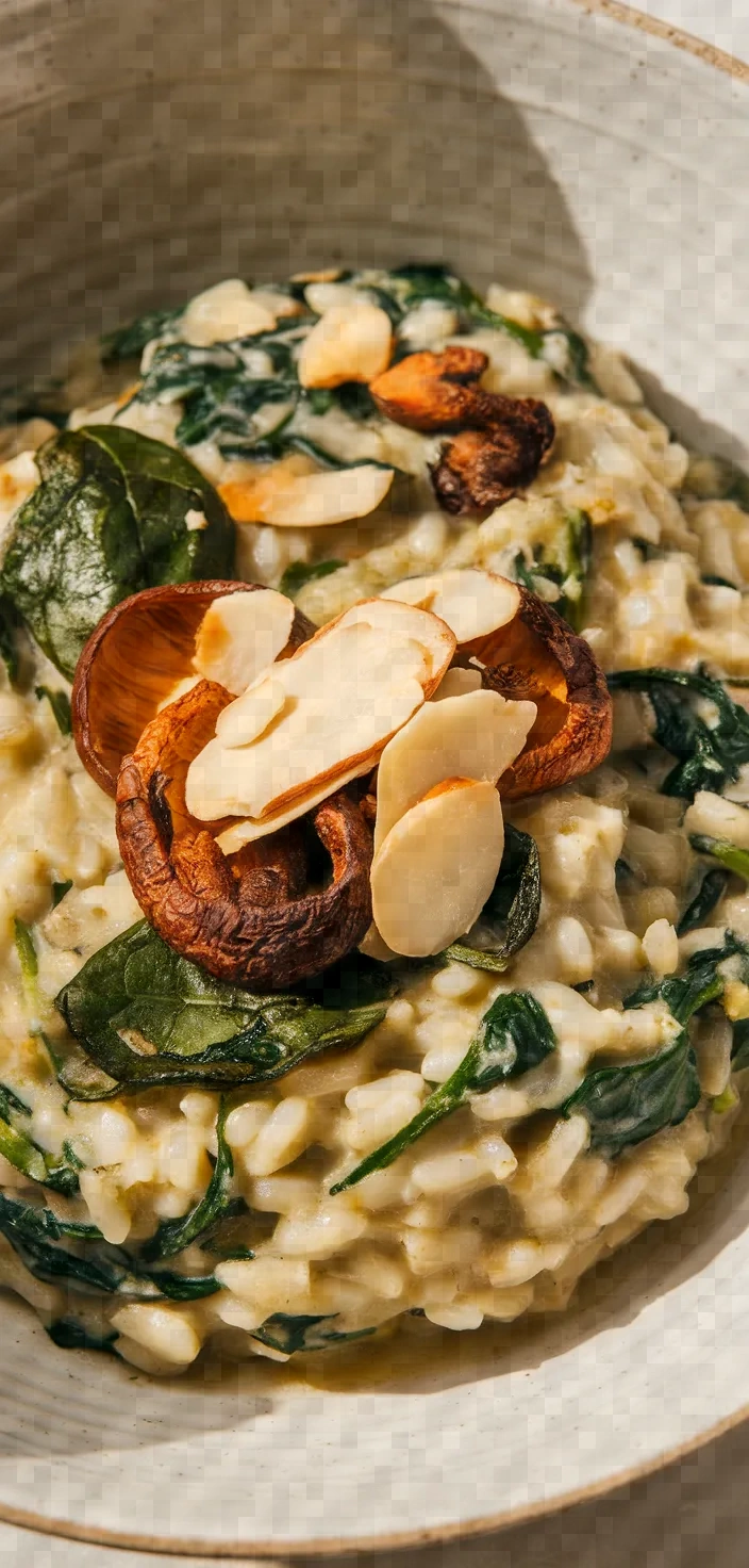 9. Spinach and Mushroom Risotto