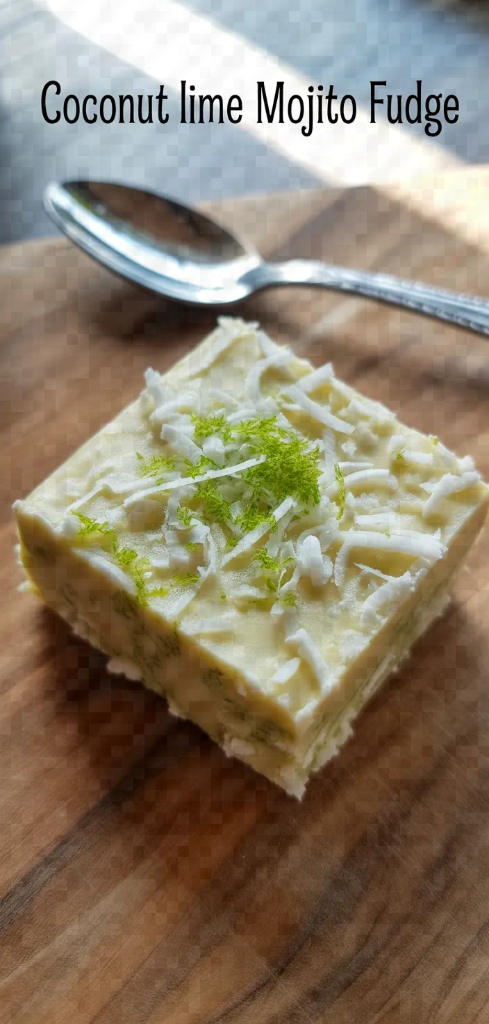 Coconut Lime Mojito Fudge