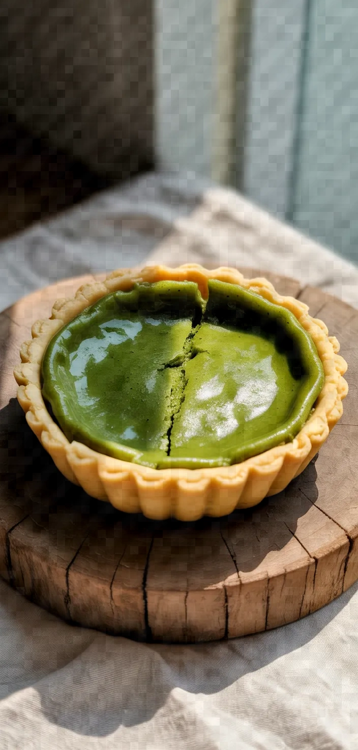 Egg Tart Matcha Glaze