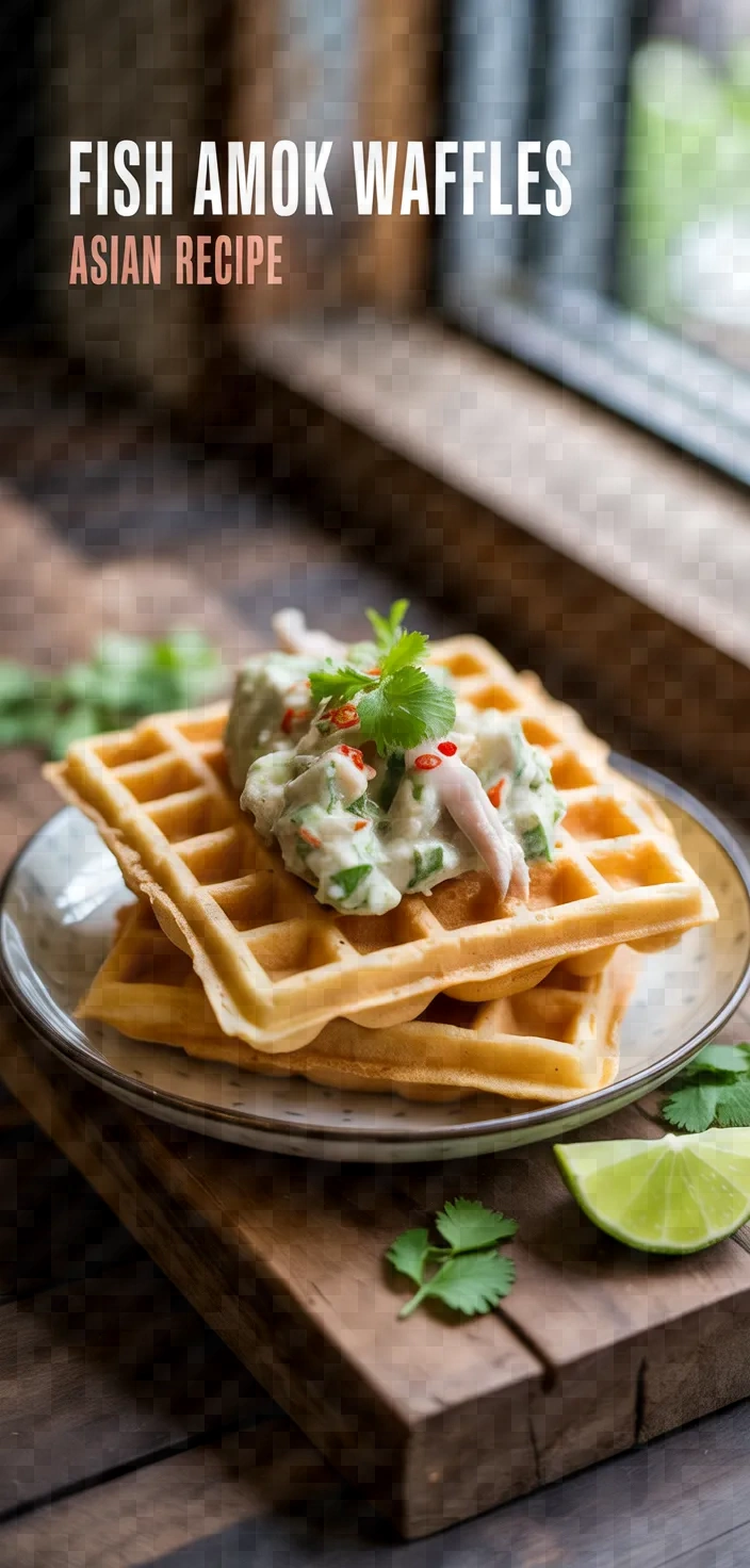 Fish Amok Waffles