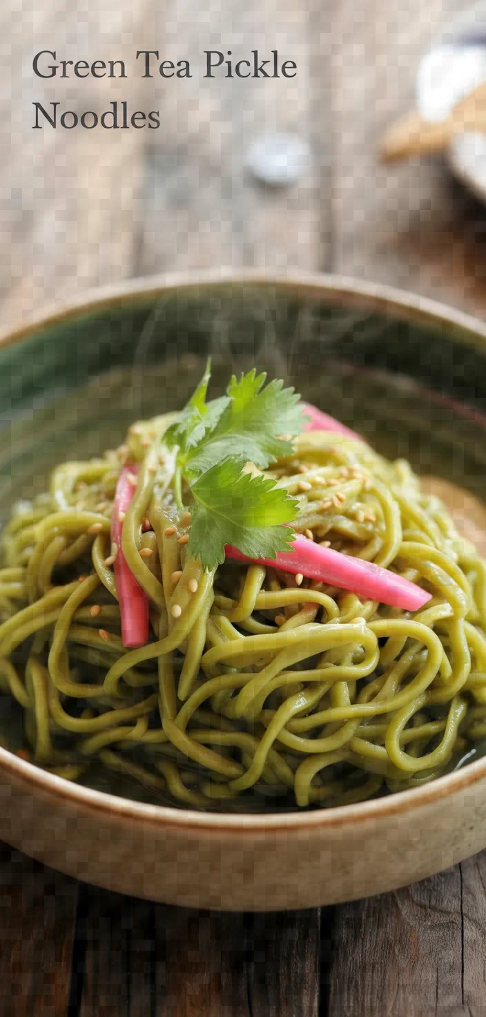 Green Tea Pickle Noodles