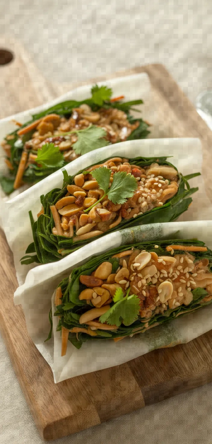 Tea Leaf Salad Wraps