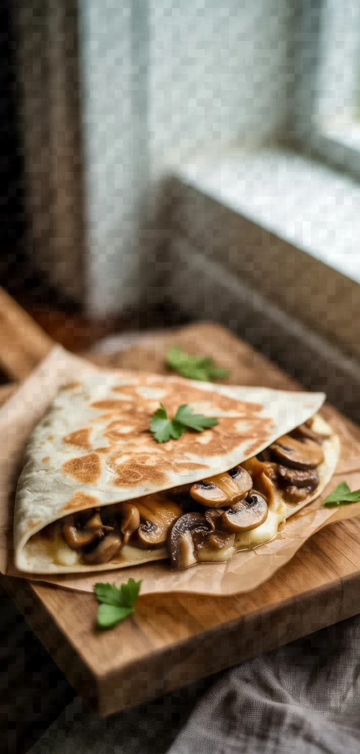 Truffle Mushroom Quesadilla