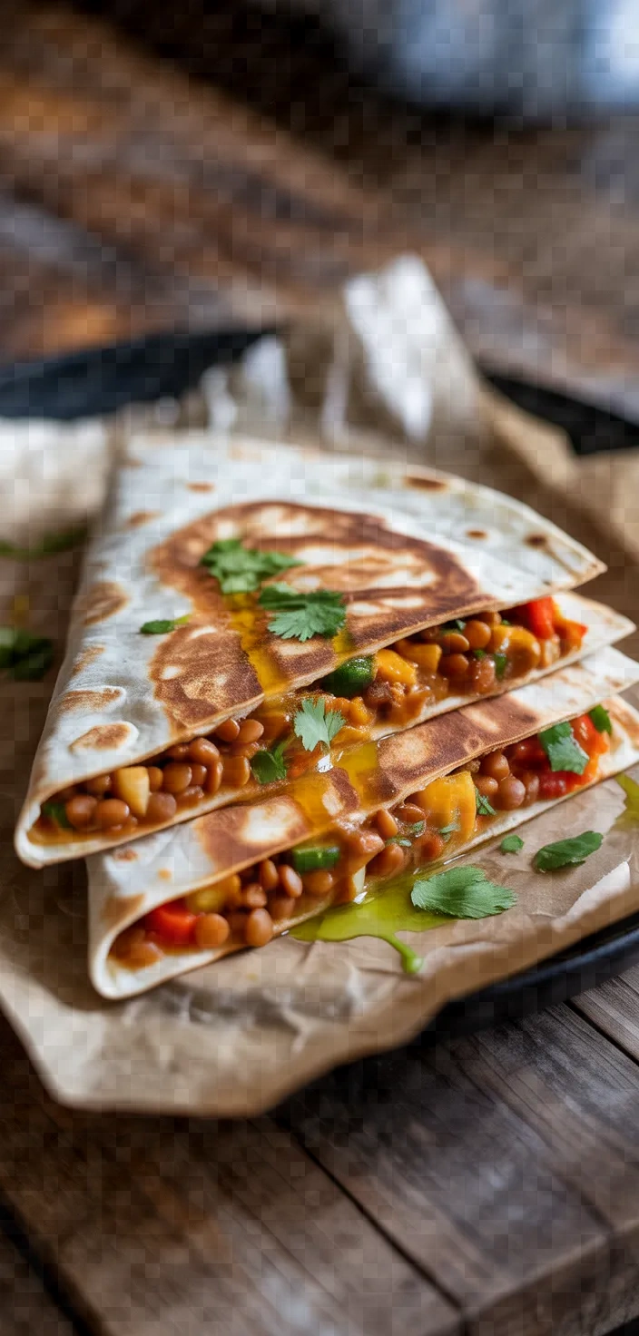 Vegan Lentil Quesadilla
