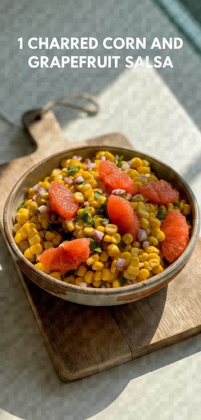 12. Charred Corn and Grapefruit Salsa