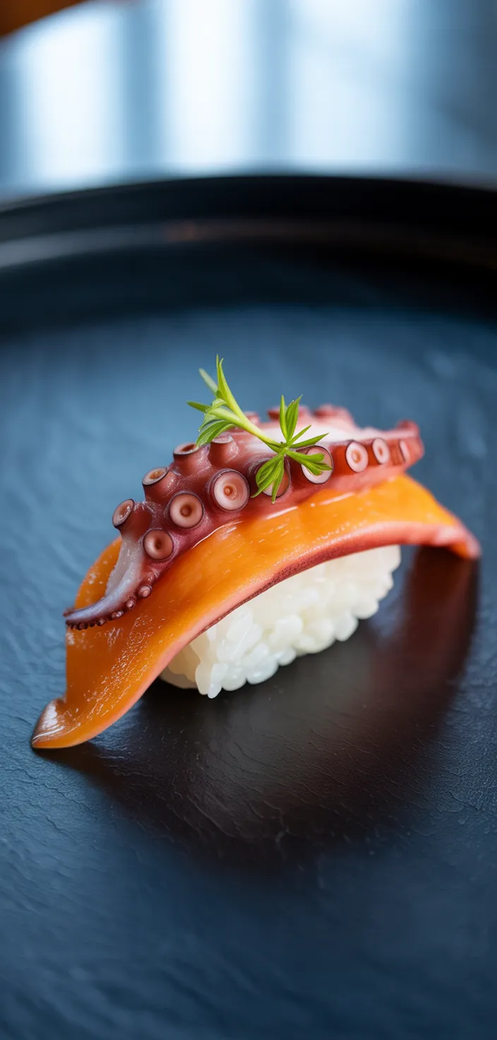 12. Citrus Octopus Nigiri
