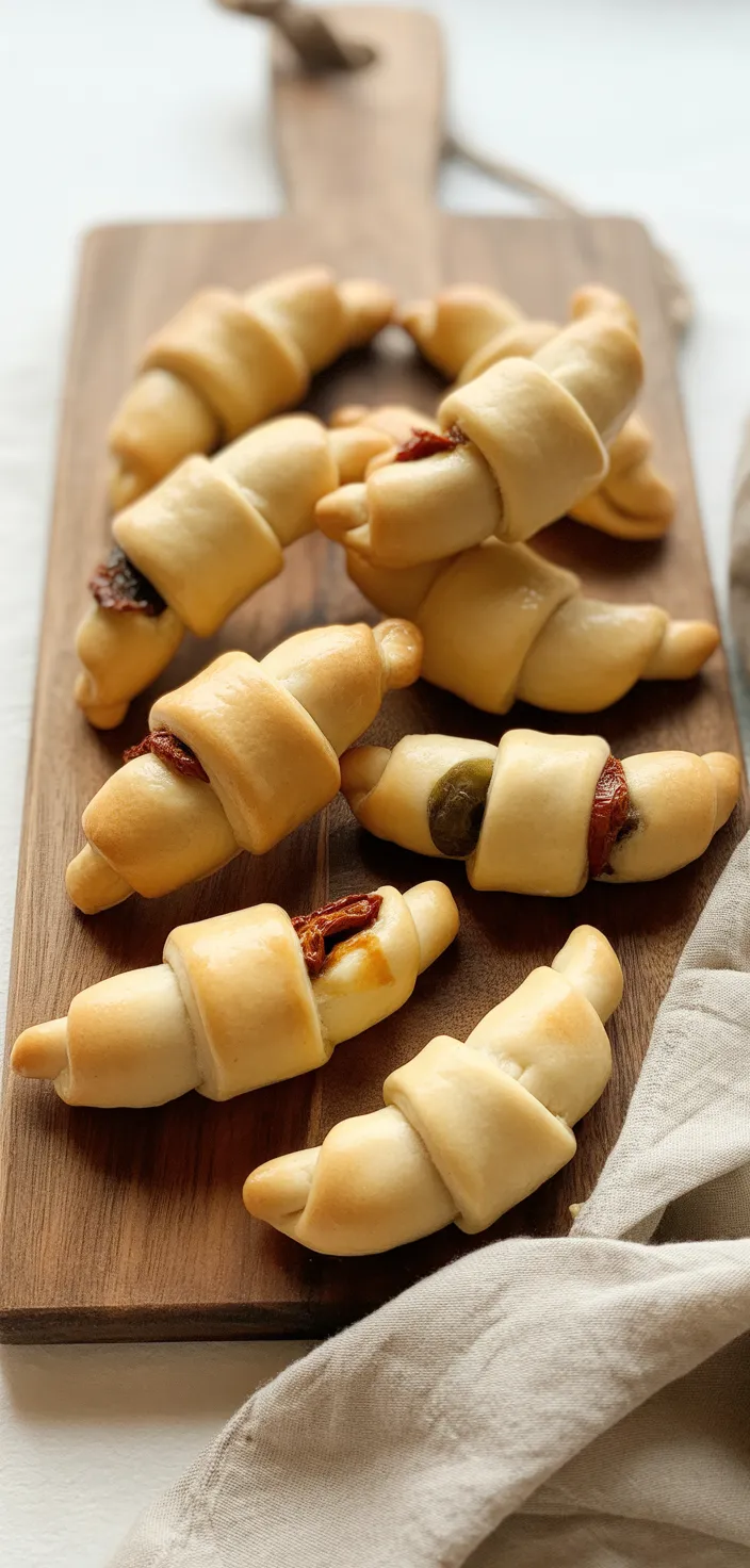 12. Sun-Dried Tomato Olive Crescents