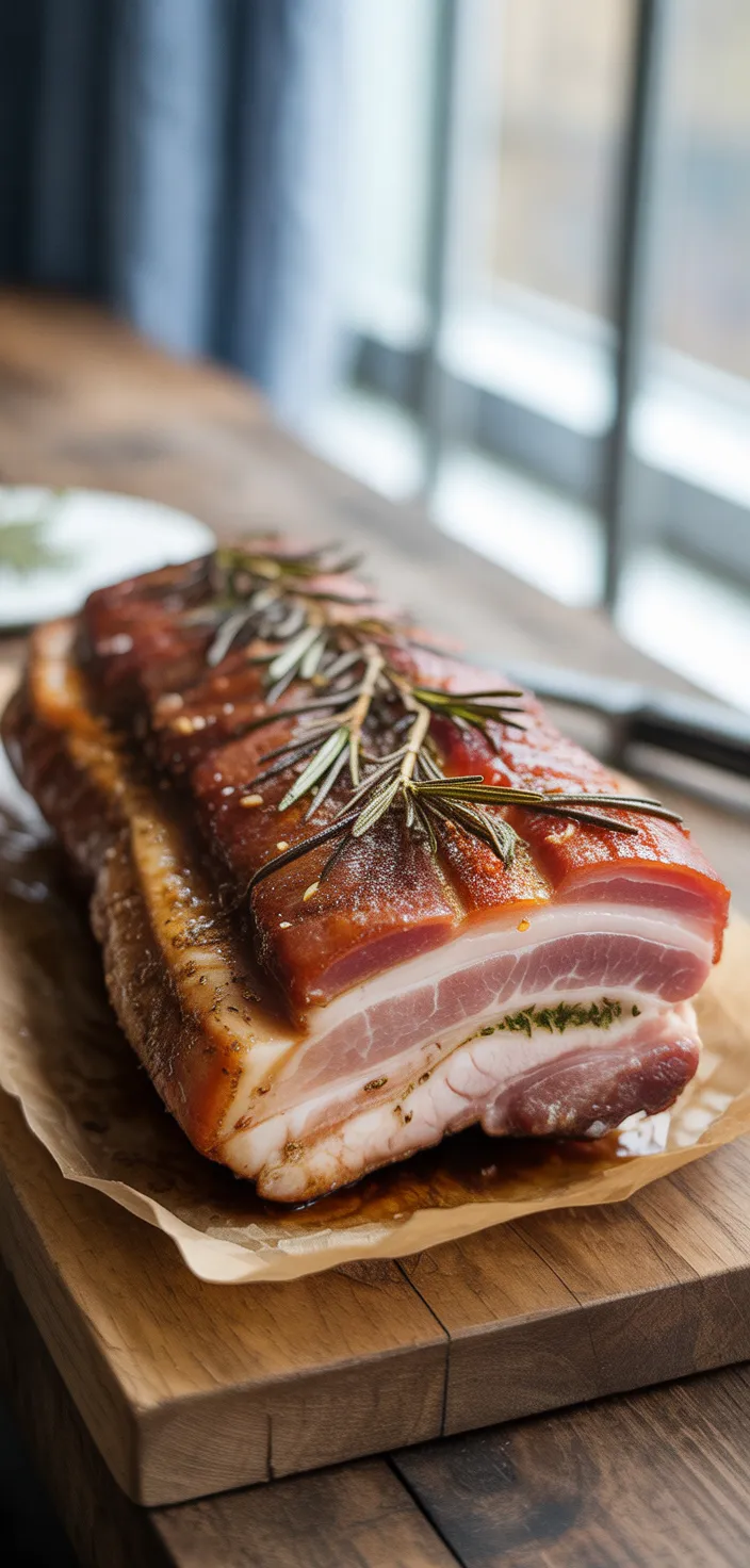 13. Roasted Rosemary Garlic Pork Belly