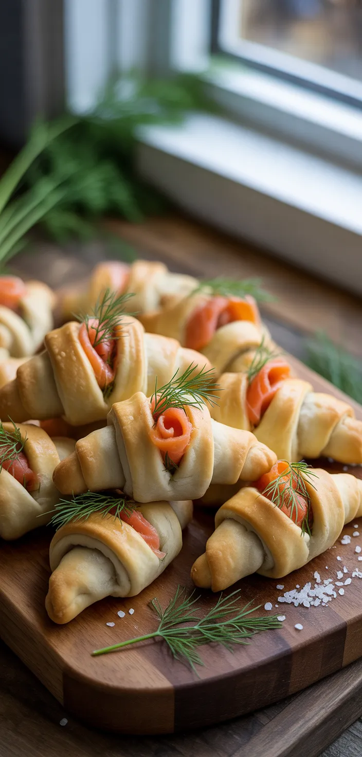 13. Smoked Salmon Dill Crescents