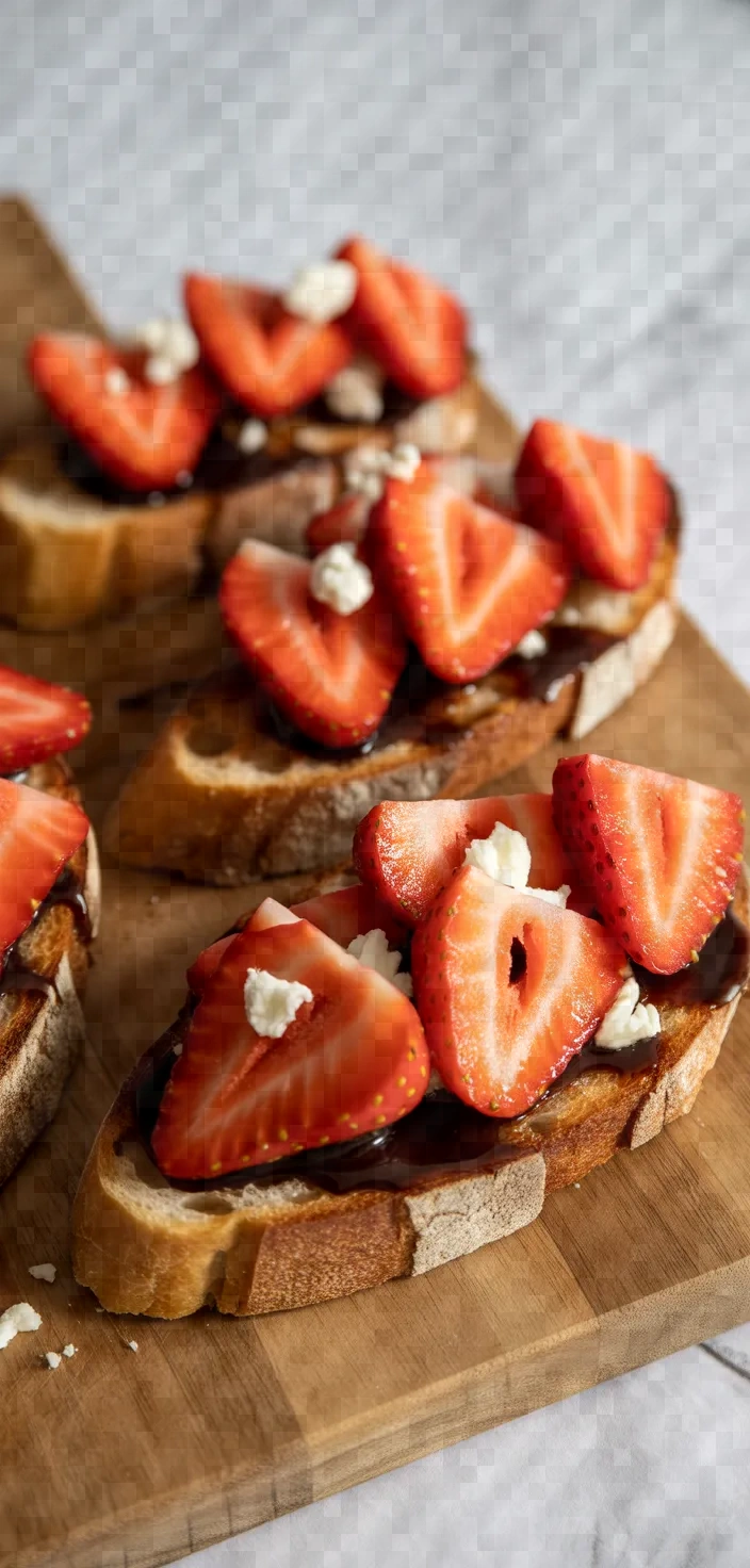 14. Strawberry Balsamic Bruschetta