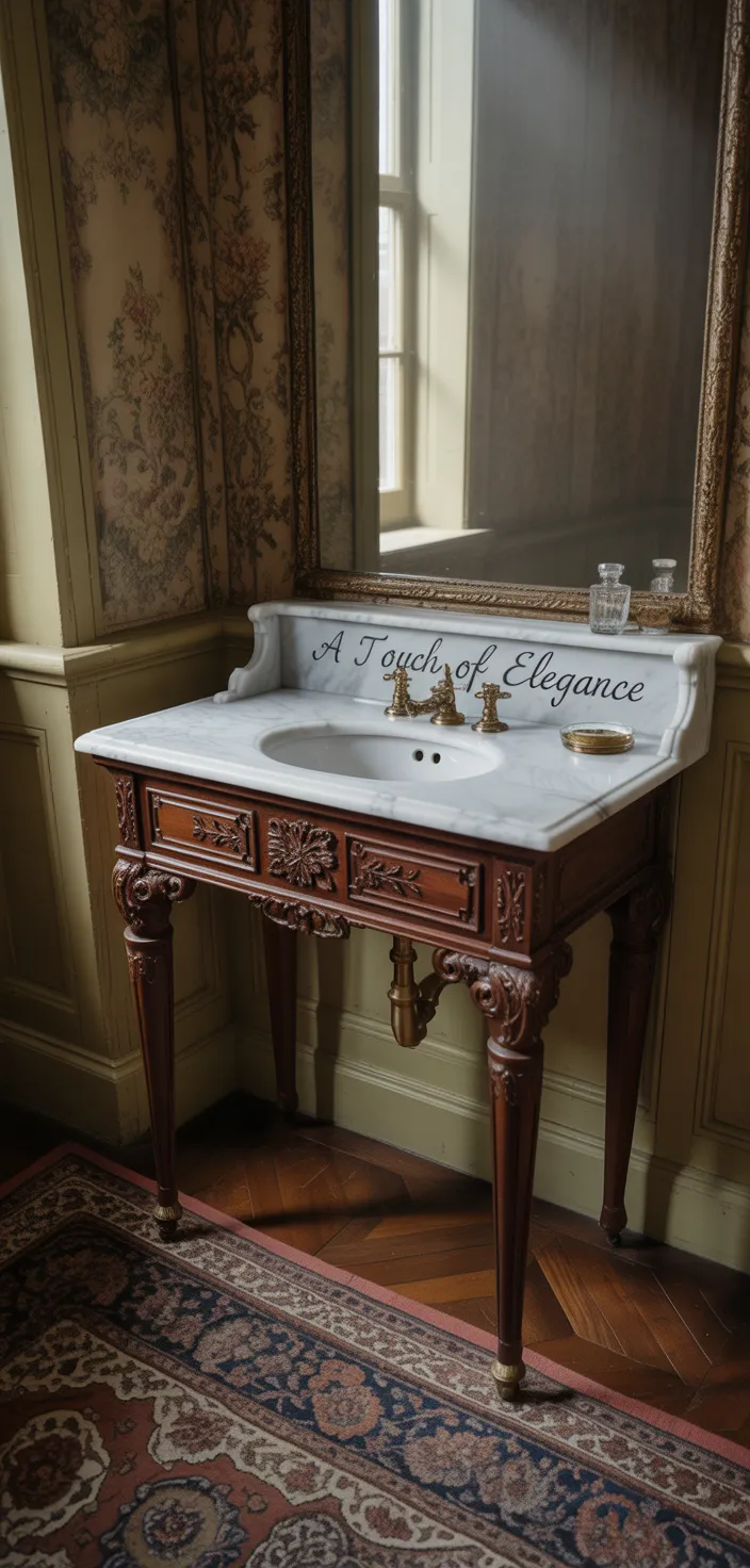 15. Antique Marble Washstand