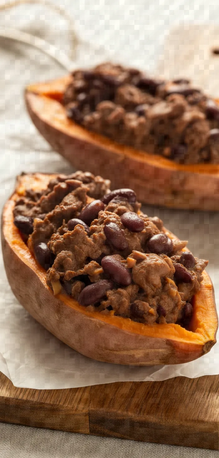 15. Brazilian Feijoada Stuffed Sweet Potatoes