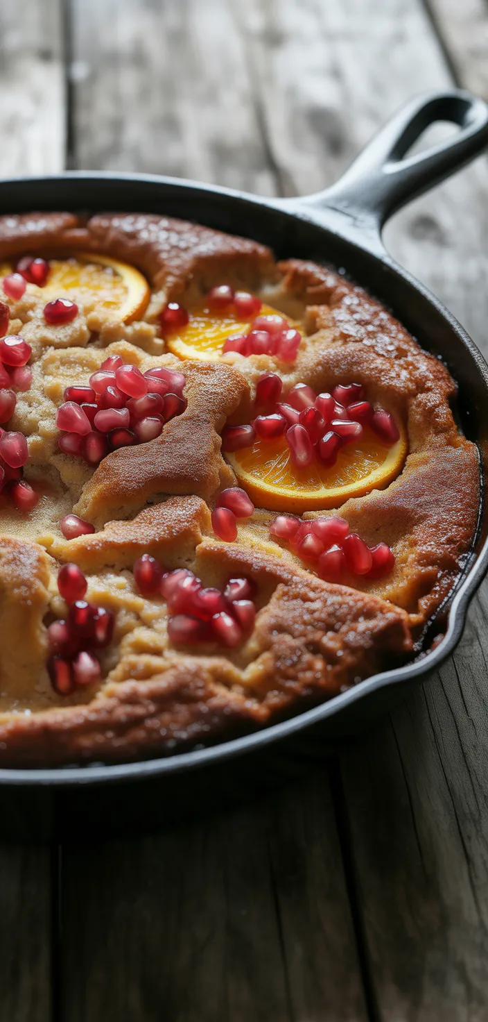 15. Pomegranate Orange Dump Cake