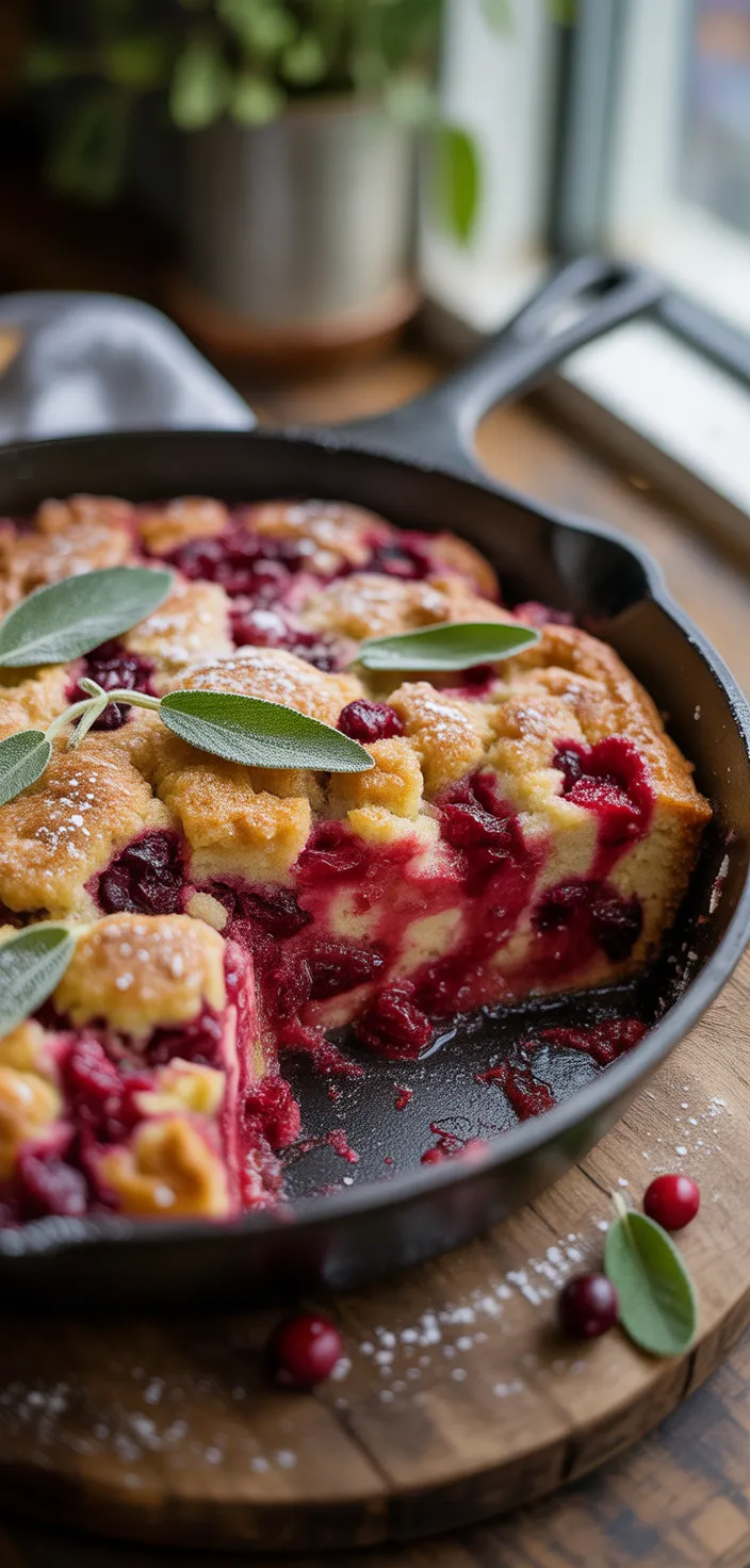 16. Cranberry Sage Dump Cake
