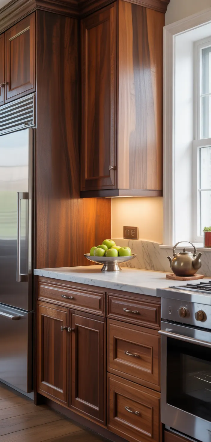 16. Sapele Inset Cabinets