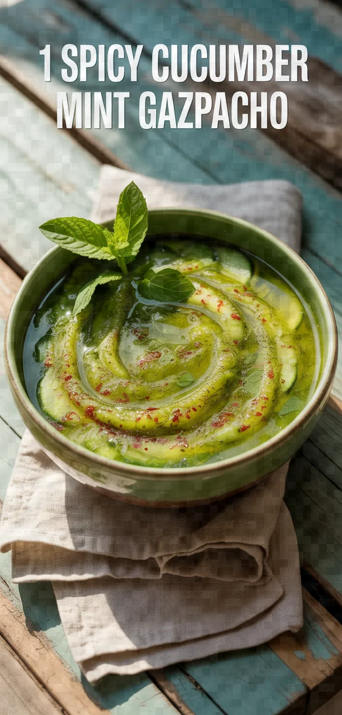 16. Spicy Cucumber Mint Gazpacho