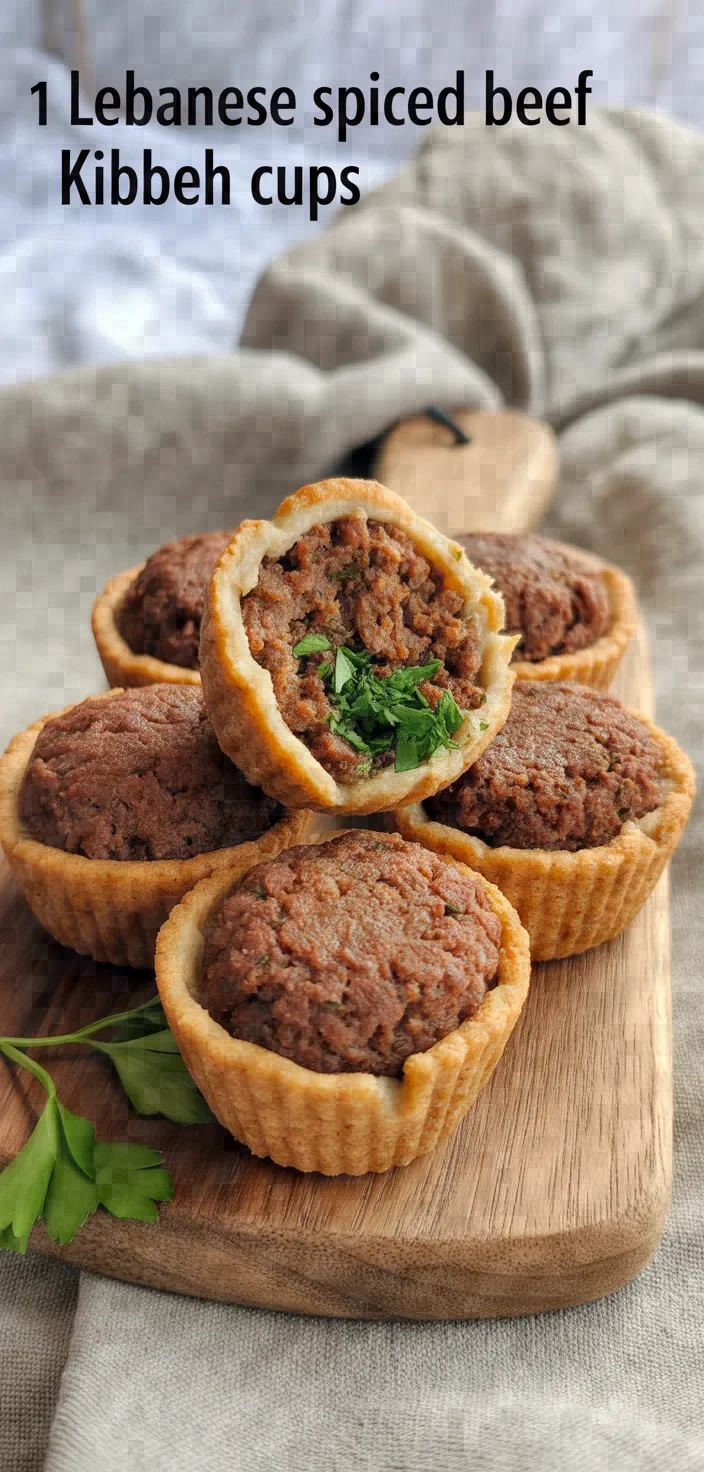 17. Lebanese Spiced Beef Kibbeh Cups