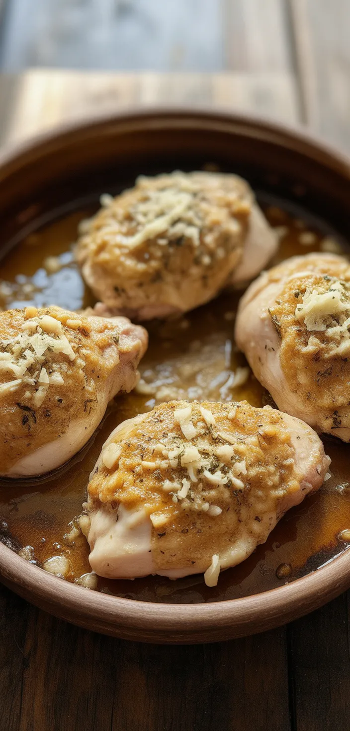 18. Garlic Parmesan Crusted Chicken Thighs