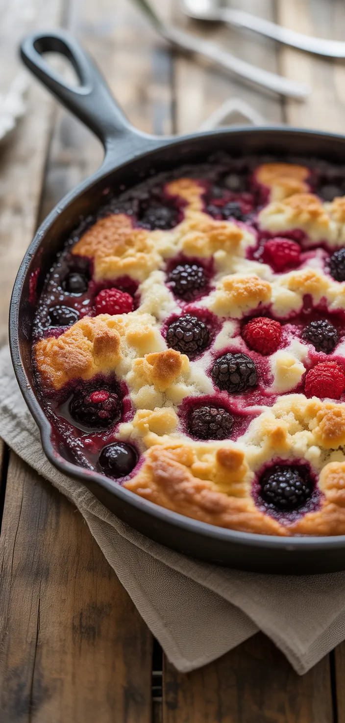 19. Mixed Berry Hibiscus Dump Cake